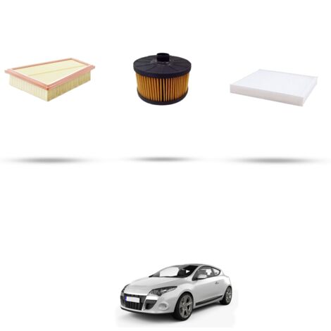 Kit tagliando 3 filtri compatibile con Renault Megane III 1.2 TCE 97kw dal 2013 (1/4)