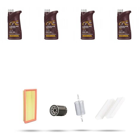 Kit tagliando 4 FILTRI e 4L OLIO compatibile con Ds3 CrossBack 1.2 PureTech 96kw dal 2018 (1/5)