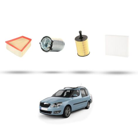 Kit tagliando 4 filtri compatibile con Skoda Roomster 1.9 TDI 74kw Dal 2006 (1/5)