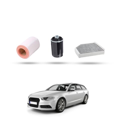 Kit Tagliando 3 filtri compatibile con Audi A6 (C7) 2.0 hybrid 180kw dal 2012 (1/4)
