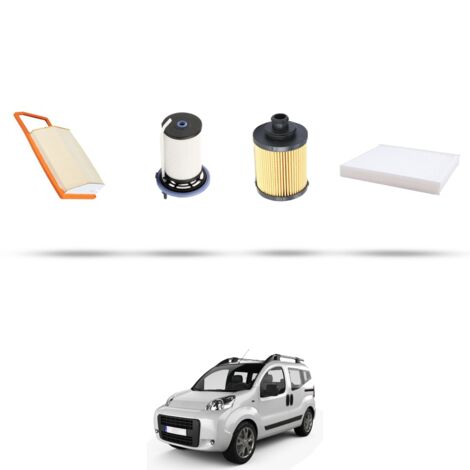 Kit tagliando 4 filtri compatibile con Fiat Qubo (225) 1.3 Multijet 16v 70kw dal 2010 (1/5)