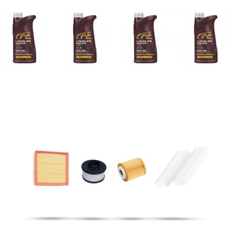 Kit tagliando 3 FILTRI e 4L OLIO compatibile con Peugeot 5008 II (P87) 1.5 BlueHdi 96kw dal 2018 (1/5)