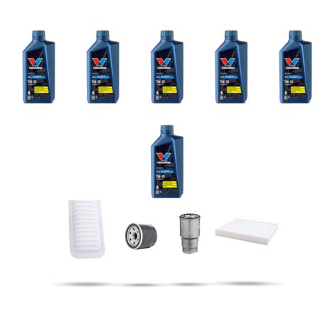 Kit tagliando 4 FILTRI e 6L OLIO compatibile con Toyota Corolla IX Verso 2.0 D4-D 85kw Dal 2004 (1/5)