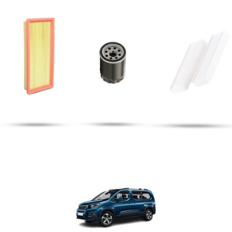 Kit tagliando 3 filtri compatibile con Peugeot Rifter (K9) 1.2 THP 81kw Dal 2018 (1/4)