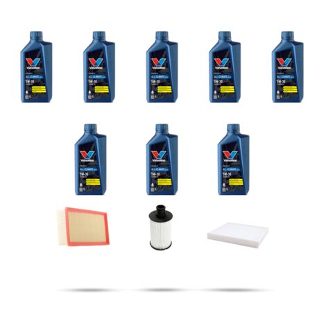 Kit tagliando 3 FILTRI e 8L OLIO compatibile con Land Rover IV (L405) 5.0 V8 375kw dal 2013 (1/5)