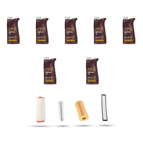 Kit tagliando 4 FILTRI e 7L OLIO compatibile con Bmw serie 3 (E46) 330xd 150kw dal 2003 (1/5)