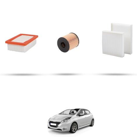 Kit tagliando 3 filtri compatibile con Peugeot 208 1.6 GTI 147kw Dal 2012 (1/4)