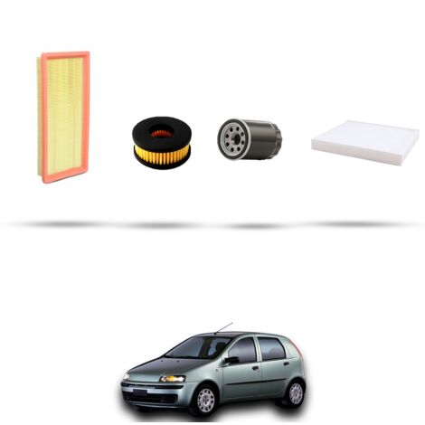 Kit tagliando 4 filtri compatibile con Fiat Punto II 1.2 8v GPL 44kw dal 2007 (1/5)