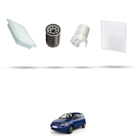 Kit tagliando 4 filtri compatibile con Toyota Yaris I (p1) 1.3 63kw Dal 1999 (1/5)