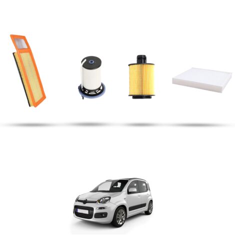 Kit tagliando 4 filtri compatibile con Fiat Panda III 1.3 JTD 55kw dal 2012 (1/5)