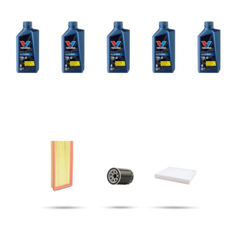 Kit tagliando 3 FILTRI e 5L OLIO compatibile con Fiat Stilo 1.6 16v 77kw dal 2004 al 2006 (1/5)