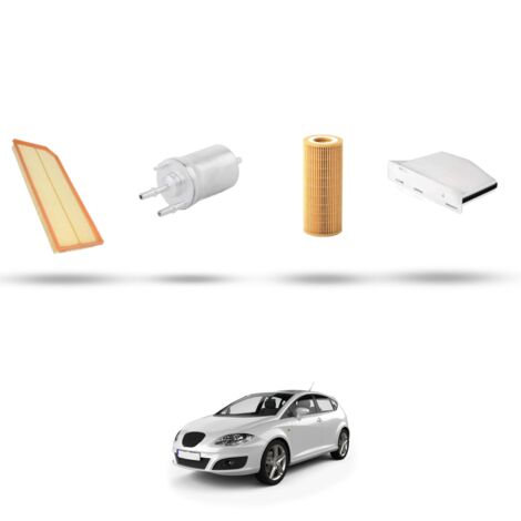 Kit tagliando 4 filtri compatibile con Seat Leon II (1P1) 2.0 TFSI Cupra 177kw dal 2006 al 2011 (1/5)