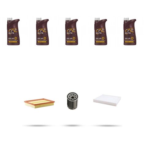 Kit tagliando 3 FILTRI e 5L OLIO compatibile con Great Wall Hover 1.5 LPG 105 kw dal 2018