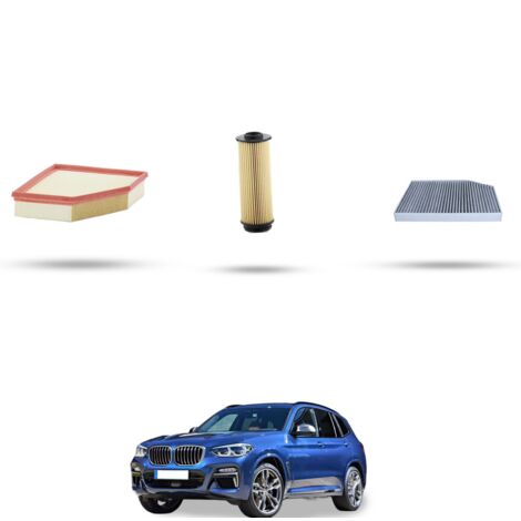 Kit tagliando 3 filtri compatibile con Bmw x3 (G01,F97) M40 ix 260kw dal 2018 (1/4)