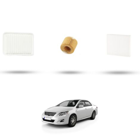 Kit tagliando 3 filtri compatibile con Toyota Corolla X (E14/E15) 1.6 16v 97kw Dal 2009 (1/4)