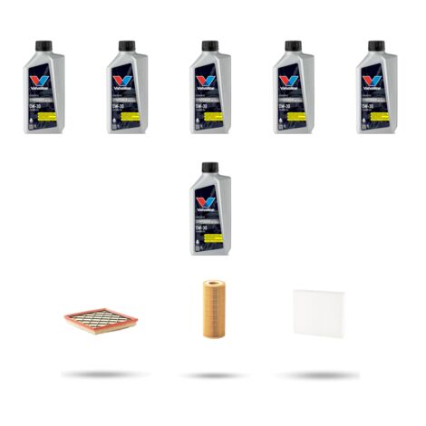 Kit tagliando 3 FILTRI e 6L OLIO compatibile con Volvo S80 II 2.5 T5 183Kw dal 2012 al 2016 (1/5)