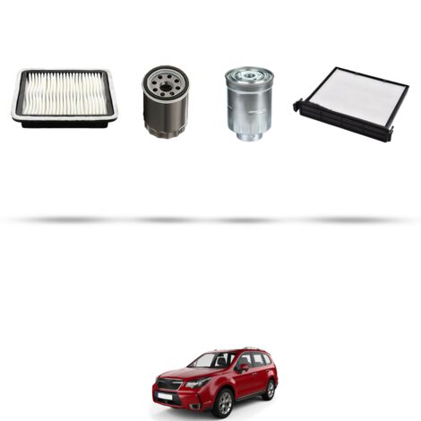 Kit tagliando 4 filtri compatibile con Subaru Forester (SJ) 2.0 Diesel 108Kw dal 2013 (1/5)