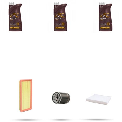 Kit tagliando 3 FILTRI e 3L OLIO compatibile con Fiat Grande Punto 1.4 16v 70kw dal 2006 (1/4)