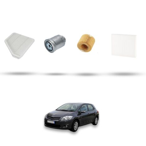 Kit tagliando 4 filtri compatibile con Toyota Auris I (E150) 2.2D-4 130KW Dal 2007 (1/5)