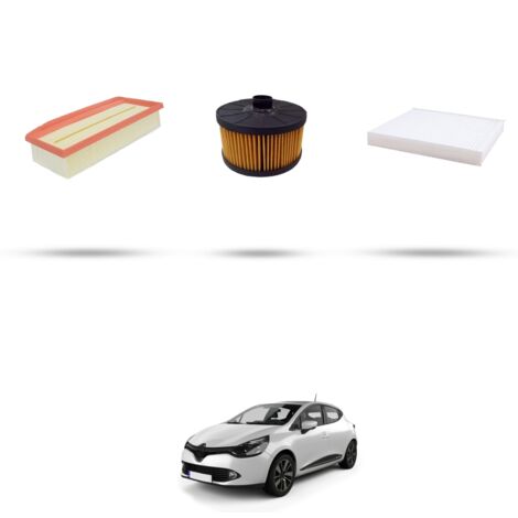 Kit tagliando 3 filtri compatibile con Renault Clio IV 1.2 Tce 87kw Dal 2016 (1/4)
