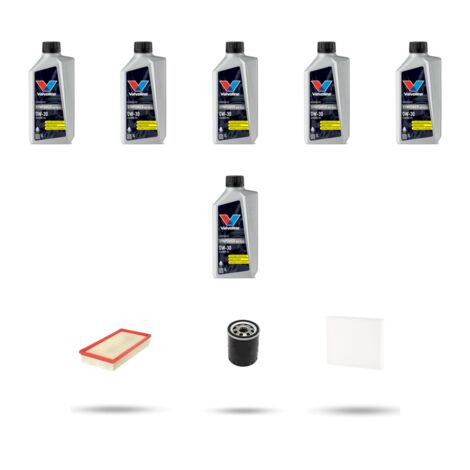 Kit tagliando 3 FILTRI e 6L OLIO compatibile con Volvo V70 2.4 121Kw dal 98 al 2000 (1/5)