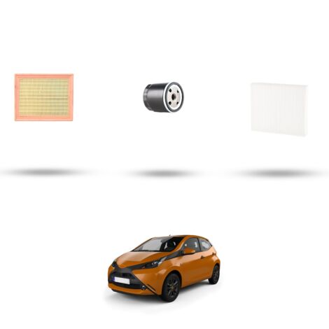 Kit tagliando 3 filtri compatibile con Toyota Aygo II 1.2 60kw Dal 2014 (1/4)