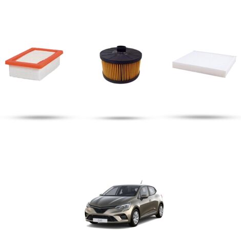 Kit tagliando 3 filtri compatibile con Renault Clio V 1.3 TCe 140 103Kw dal 2020 (1/4)
