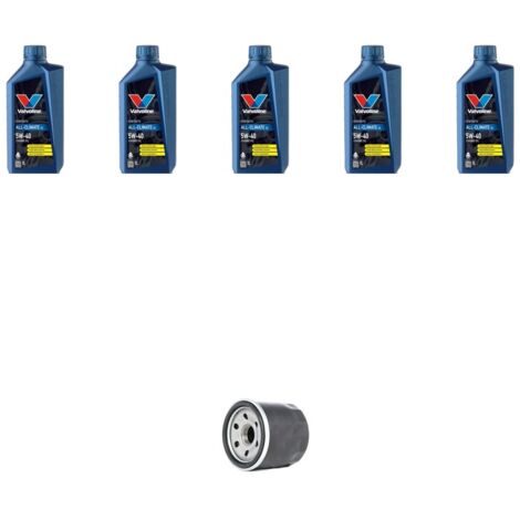 Kit filtro olio e 5L compatibile con Renault Modus / Grand Modus 1.6 16v 65kw Dal 2004 (1/2)