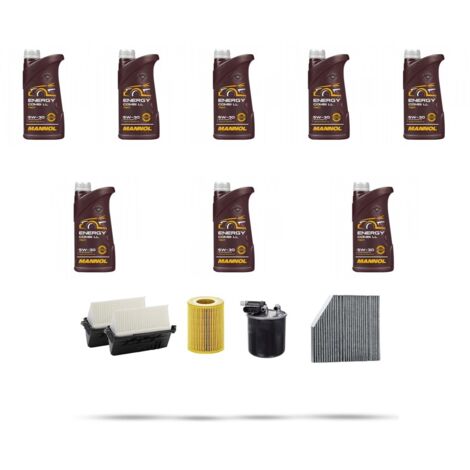 Kit tagliando 4 FILTRI e 8L OLIO compatibile con Mercedes Classe E (W213,S213,A213) E350 d 4matic 190kw Dal 2017 (1/5)
