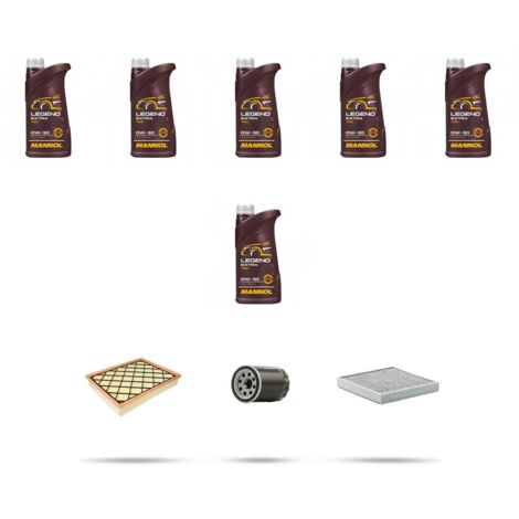 Kit tagliando 3 FILTRI e 6L OLIO compatibile con Ford Mondeo V 2.5 110kw dal 2015 (1/4)