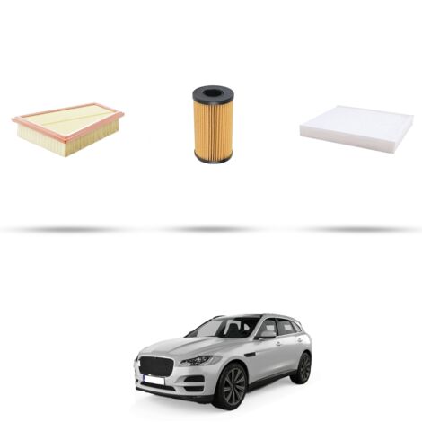 Kit tagliando 3 filtri compatibile con Jaguar F-Pace (X761) 2.0 177kw dal 2016 (1/4)