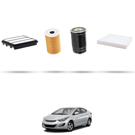 Kit tagliando 4 filtri compatibile con Hyundai Elantra III (MD) 1.6 CRD 94KW dal 2011 (1/4)