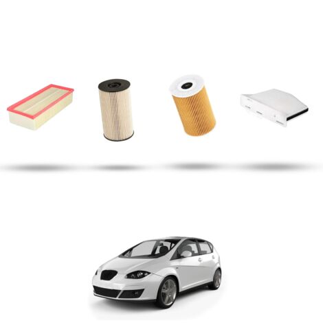 Kit tagliando 4 filtri compatibile con Seat Altea / Altea XL / Freetrack 1.6 TDI 77kw dal 2009 (1/5)