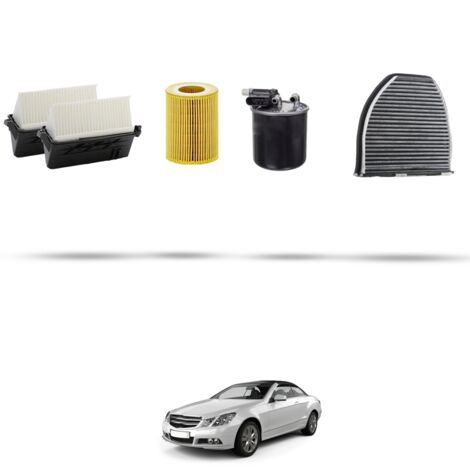 Kit tagliando 4 filtri compatibile con Mercedes E Coupe Cabrio (A207,C207) 350 CDI 190kw dal 2014 (1/5)