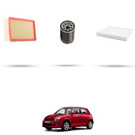 Kit tagliando 3 filtri compatibile con Suzuki Swift III 1.3 GPL 68kw dal 2008 (1/4)