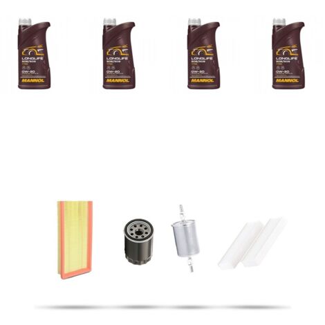 Kit tagliando 4 FILTRI e 4L OLIO compatibile con Peugeot 2008 II 1.2 Pure Tech 74kw dal 2019 (1/5)