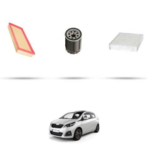 Kit tagliando 3 filtri compatibile con Peugeot 108 1.0 VTI 53kw dal 2018 (1/4)