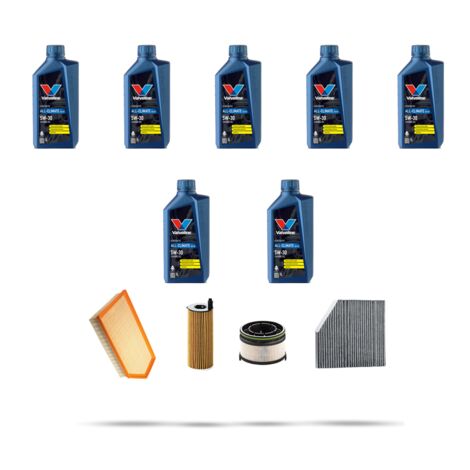 Kit tagliando 4 FILTRI e 7L OLIO compatibile con Mercedes Classe E (W213,S213,A213) E300 De 225kw Dal 2018 (1/5)