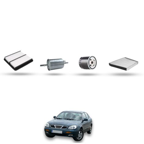 Kit tagliando 4 filtri compatibile con Chevrolet Leganza 2.0i 16V 93KW dal 2000 al 2004 (1/5)