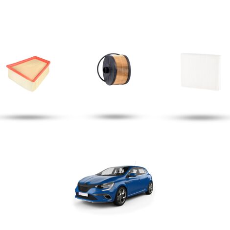 Kit tagliando 3 filtri compatibile con Renault Megane IV 1.2 Tce 74kw dal 2015 (1/4)