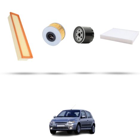 Kit tagliando 4 filtri compatibile con Renault Clio II 1.9 dTi 59kw Dal 2000 (1/5)