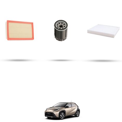 Kit tagliando 3 filtri compatibile con TOYOTA AYGO X (B7) 1.0 VVT-i 53kw dal 2021 (1/4)