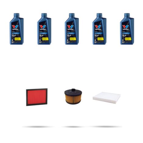 Kit tagliando 3 FILTRI e 5L OLIO compatibile con Nissan Juke (F15,F15E) 1.2 Dig-t 85kw dal 2014 (1/5)