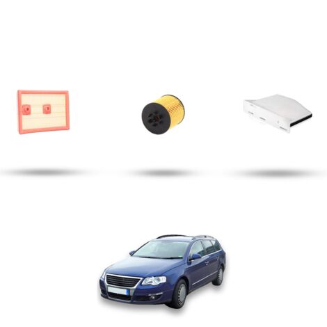 Kit tagliando 3 filtri compatibile con Vw Passat (3c2,3c5) 1.6 FSI 85kw Dal 2005 al 2010 (1/4)