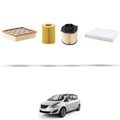 Kit tagliando 4 filtri compatibile con Opel Meriva B 1.7 CDTI 74kw dal 2010 (1/5)