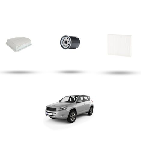 Kit tagliando 3 filtri compatibile con Toyota Rav 4 III 2.4 VVT-i 125Kw dal 2005 al 2013 (1/4)