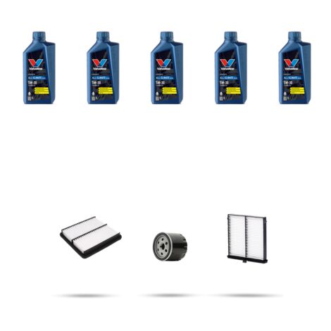 Kit tagliando 3 FILTRI e 5L OLIO compatibile con Mazda 2 (DL) E-Skyactiv 85kw Dal 2021 (1/5)