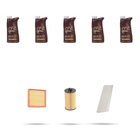 Kit tagliando 3 FILTRI e 5L OLIO compatibile con Mercedes Classe B (W245) B170 85kw Dal 2005 al 2011 (1/4)