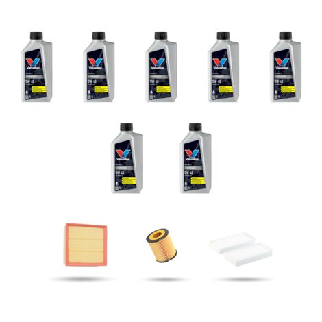 Kit tagliando 3 FILTRI e 7L OLIO compatibile con Bmw serie 7 (F01, F02) 740i 240kw dal 2008 (1/5)