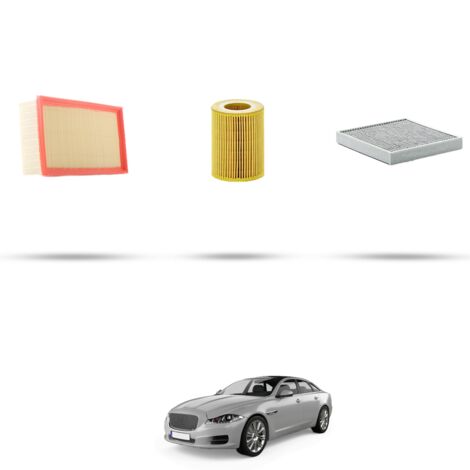 Kit tagliando 3 filtri compatibile con Jaguar XJ (X351) 3.0 v6 202kw dal 2010 (1/4)